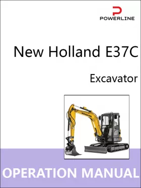 Книга по эксплуатации и техническому обслуживанию экскаватора New Holland E37C в формате PDF (на английском языке)