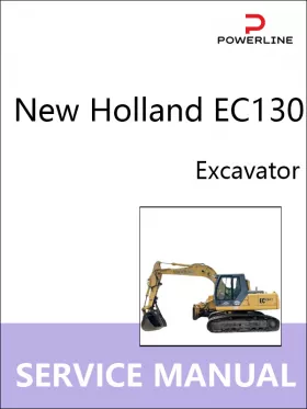 Книга по ремонту экскаватора New Holland EC130 в формате PDF (на английском языке)