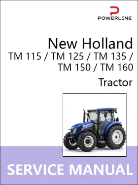 Книга по ремонту трактора New Holland TM 115 / TM 125 / TM 135 / TM 150 / TM 160 в формате PDF (на английском языке)