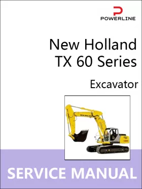 Книга по ремонту экскаватора New Holland TX 60 Series в формате PDF (на английском языке)