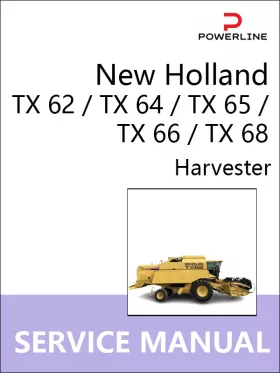 Книга по ремонту комбайна New Holland TX 62 / TX 64 / TX 65 / TX 66 / TX 68 в формате PDF (на английском языке)