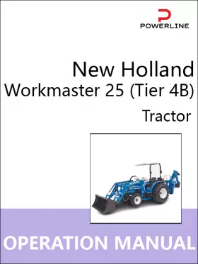 Книга по эксплуатации и техническому обслуживанию трактора New Holland Workmaster 25 (Tier 4B) в формате PDF (на английском языке)