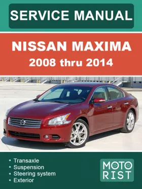 Книга по ремонту Nissan Maxima с 2008 по 2014 год в формате PDF (на английском языке), 2 части