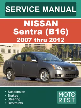 Книга по ремонту Nissan Sentra (B16) с 2007 по 2012 год в формате PDF (на английском языке), 6 частей