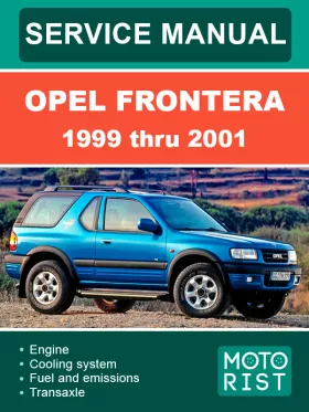 Книга по ремонту Opel Frontera с 1999 по 2001 год в формате PDF (на английском языке)