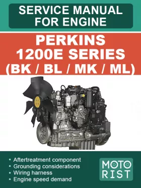 Книга по ремонту двигателей Perkins 1200E Series (BK / BL / MK / ML) в формате PDF (на английском языке)