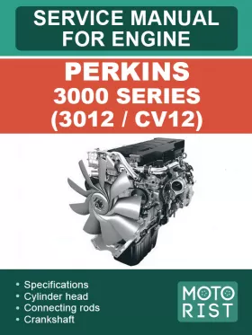 Книга по ремонту двигателей Perkins 3000 Series (3012/CV12) в формате PDF (на английском языке)