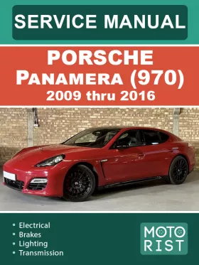 Книга по ремонту Porsche Panamera (970) с 2009 по 2016 год в формате PDF (на английском языке)