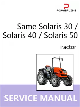 Книга по ремонту трактора Same Solaris 30 / Solaris 40 / Solaris 50 в формате PDF (на английском языке)
