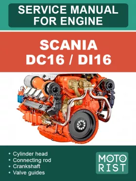 Книга по ремонту двигателя Scania DC16 / DI16 в формате PDF (на английском языке)