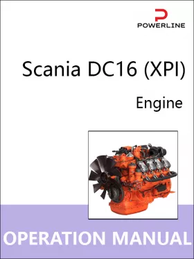 Книга по эксплуатации и техническому обслуживанию двигателя Scania DC16 (XPI) в формате PDF (на английском языке)