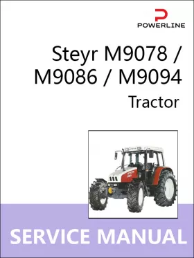 Книга по ремонту трактора Steyr M9078 / M9086 / M9094 с 1994 по 2003 год в формате PDF (на английском языке)