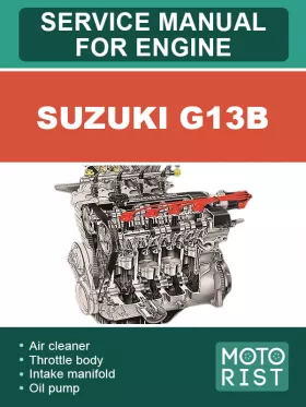 Книга по ремонту двигателя Suzuki G13B в формате PDF (на английском языке)