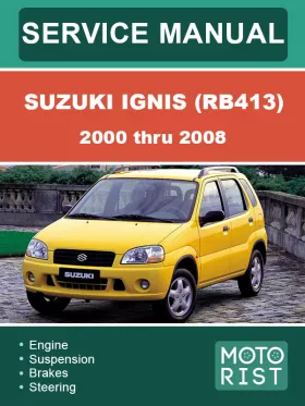 Книга по ремонту Suzuki Ignis (RB413) с 2000 по 2008 год в формате PDF (на английском языке)