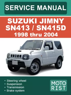 Книга по ремонту Suzuki Jimny SN413 / SN415D с 1998 по 2004 год в формате PDF (на английском языке)