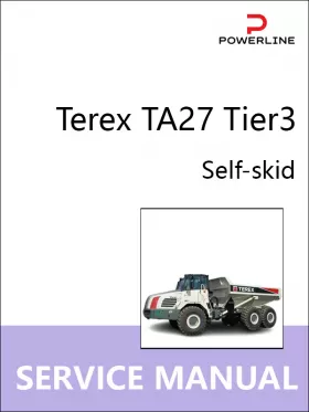 Книга по ремонту самосвала Terex TA27 Tier3 в формате PDF (на английском языке)