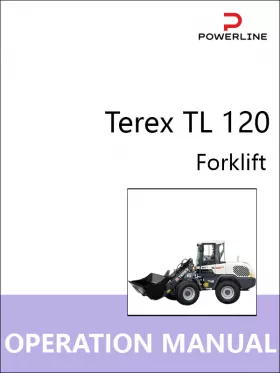 Книга по эксплуатации и техобслуживанию погрузчика Terex TL 120 в формате PDF (на английском языке)