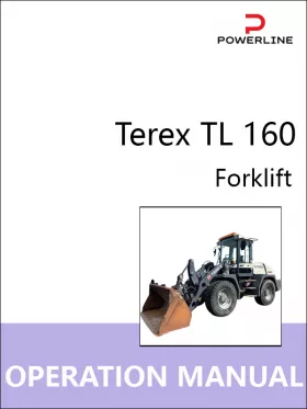 Книга по эксплуатации и техобслуживанию погрузчика Terex TL 160 в формате PDF (на английском языке)