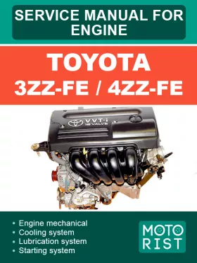 Книга по ремонту двигателей Toyota 3ZZ-FE / 4ZZ-FE в формате PDF (на английском языке)