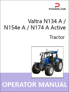Книга по эксплуатации и техническому обслуживанию трактора Valtra N134 A / N154e A / N174 A Active в формате PDF (на английском языке)