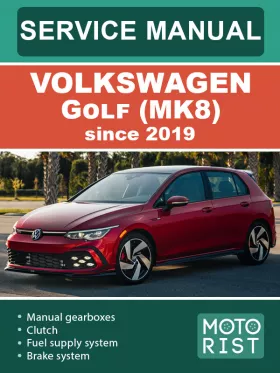 Книга по ремонту Volkswagen Golf (MK8) с 2019 года в формате PDF (на английском языке)