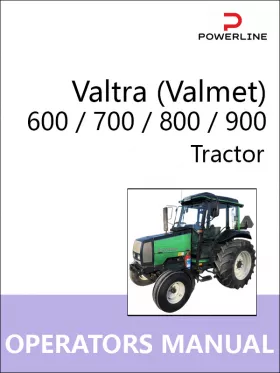 Книга по эксплуатации и техническому обслуживанию трактора Valtra (Valmet) 600 / 700 / 800 / 900 в формате PDF (на английском языке)