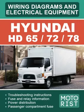 Электросхемы Hyundai HD 65 / HD 72 / HD 78 в формате PDF (на английском языке)