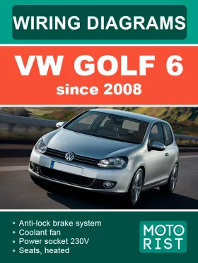 Электросхемы VW Golf 6 с 2008 года в формате PDF (на английском языке)