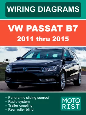 Электросхемы VW Passat B7 с 2011 по 2015 год в формате PDF (на английском языке)